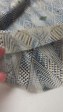 Leichter Bekleidungsstoff Webware Blusenstoff Muster blau