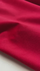 Samt Stoff mit Elasthan rot