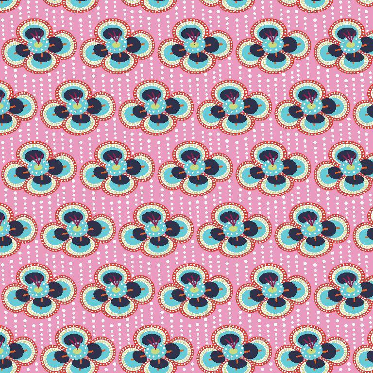 Baumwolle Webware Blumen rosa Poppy Design
