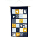 Baumwolle Weihnachten Adventskalender blau