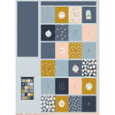 Baumwolle Weihnachten Adventskalender blau