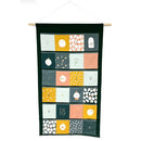 Baumwolle Weihnachten Adventskalender grün