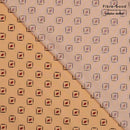 Fibre Mood Webware Stretch beige rot Muster