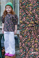 Fibre Mood Baumwolle schwarz Blumen