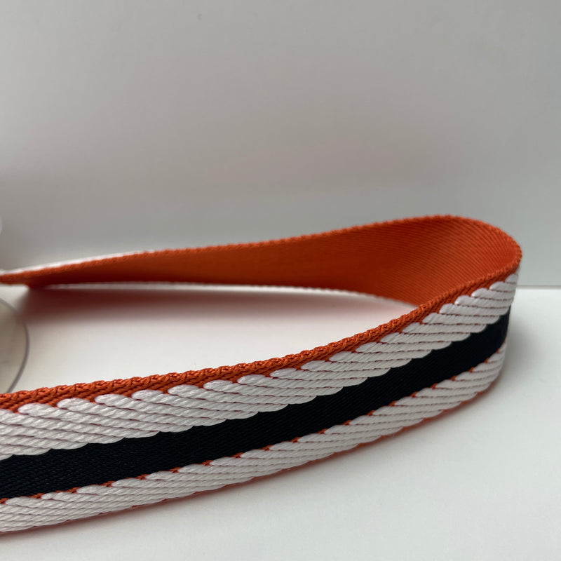Veno Gurtband schwarz weiß orange 40 mm
