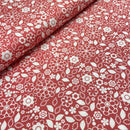 Baumwolle Blumen hellrot Swafing Kim