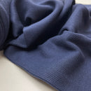 Feines Rippen Bündchen Schlauchware dunkelblau