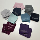 Just Be Label Webetiketten grau