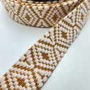 Veno Gurtband Ethno senfgelb 38 mm