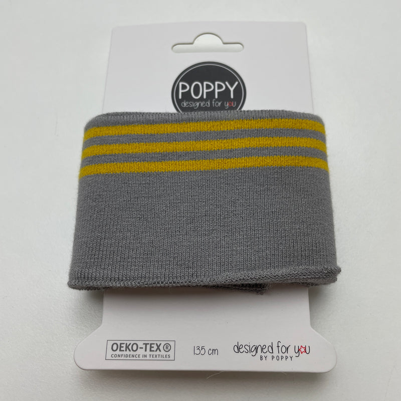 Poppy Cuff Bündchen grau