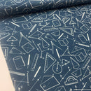 Baumwolle Geometrie blau Swafing Kim