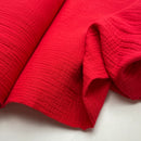 Musselin Double Gauze rot