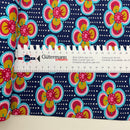 Baumwolle Webware Blumen blau Poppy Design