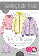 Papierschnittmuster Kibadoo Mix & Match Sweatjacke