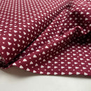 Baumwolle Weihnachten Baum dunkelrot Swafing Nordpool