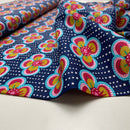 Baumwolle Webware Blumen blau Poppy Design