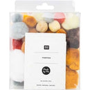 Made by Me Pompons 50 Stück Natur Mix Rico Design