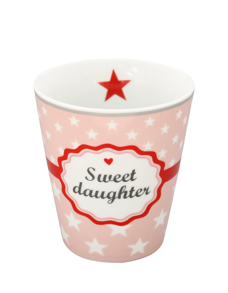 Krasilnikoff Happy Mug Porzellan Becher Sweet Daughter