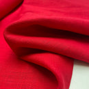 Leinen Stoff uni rot