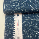 Baumwolle Geometrie blau Swafing Kim