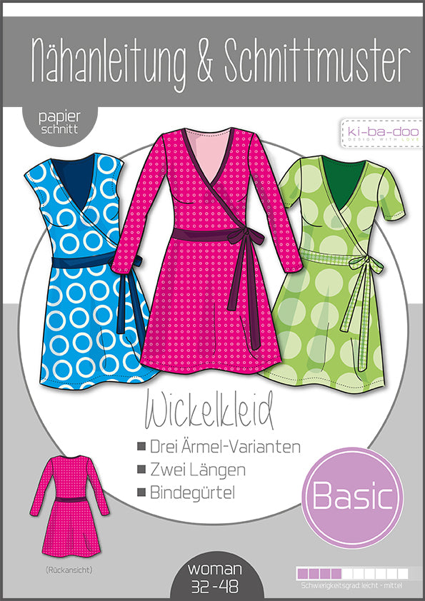 Papierschnittmuster Kibadoo Mix & Match Wickelkleid