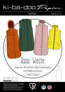 Papierschnittmuster Kibadoo Basic Weste