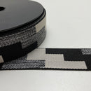 Veno Gurtband schwarz weiß 38 mm