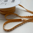 Elastic-Abschlusslitze 8mm ocker