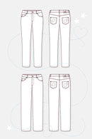 Papierschnittmuster Pattydoo Jeans #1 und #2