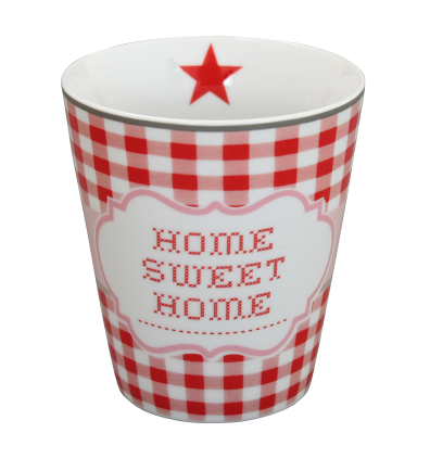 Krasilnikoff Happy Mug Porzellan Becher Home Sweet Home