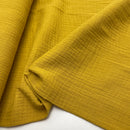 Musselin Double Gauze Baumwolle senfgelb