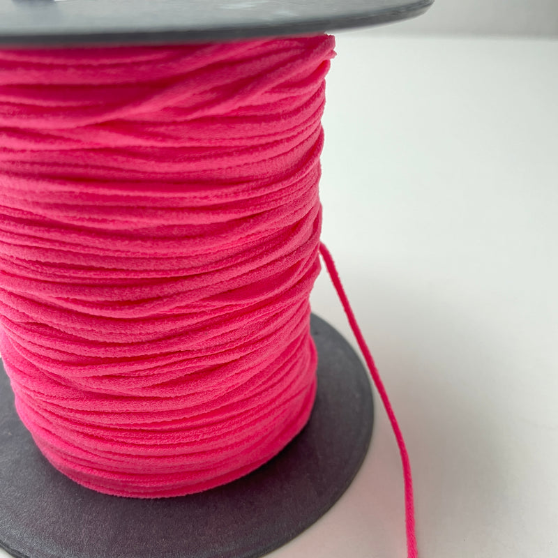 Veno Elastic Kordel 2 mm soft cord neon pink
