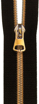 Veno Spiralreißverschluss S80 MW inkl. 1 aufgezogenen Schieber schwarz kupfer