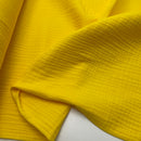 Musselin Double Gauze Baumwolle gelb