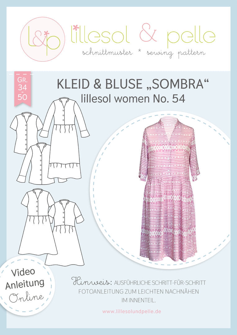 Papierschnittmuster Lillesol & Pelle No. 54 Sombra Kleid
