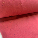 Sweat angeraut mit Sprenkeln Cosy Colors dunkelrosa