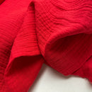 Musselin Double Gauze rot