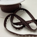 Elastic-Abschlusslitze 8mm braun