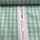 Baumwolle Webware kariert mint Poppy Design