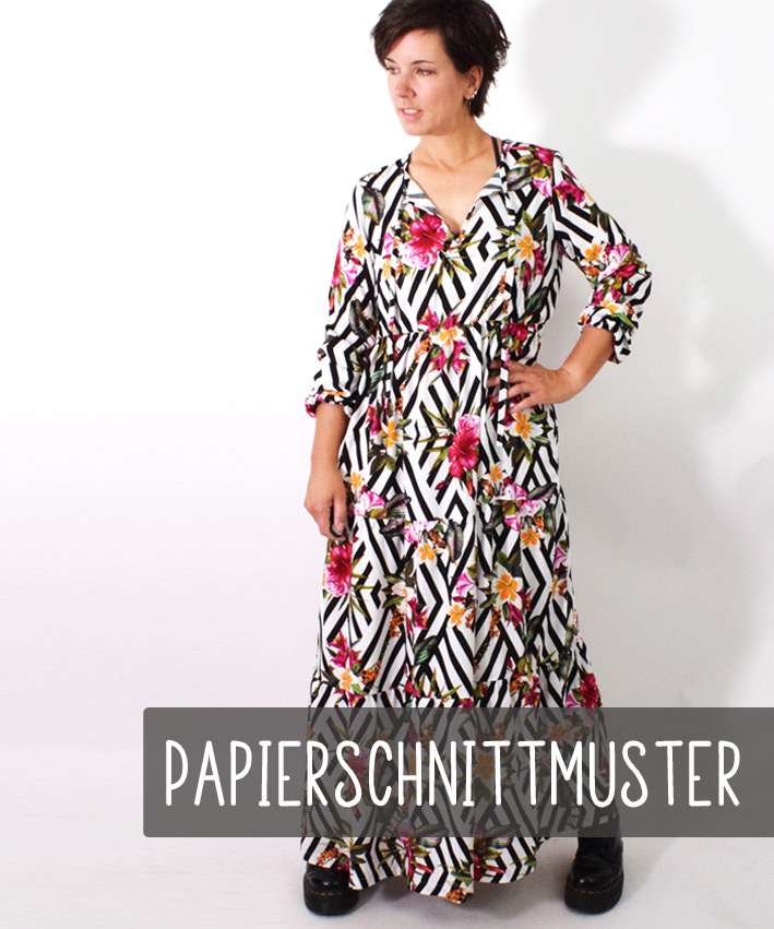 Papierschnittmuster Leni Pepunkt Boho Kleid