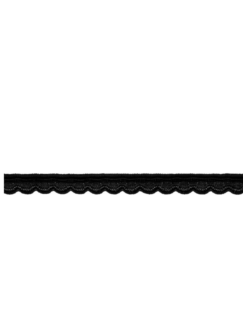 Elastic-Abschlusslitze 8mm schwarz