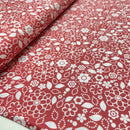 Baumwolle Blumen hellrot Swafing Kim