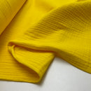 Musselin Double Gauze Baumwolle gelb