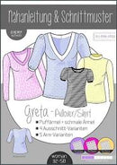 Papierschnittmuster Kibadoo Greta Pullover Shirt