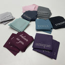 Just Be Label Webetiketten Yoga blau