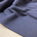 Feines Rippen Bündchen Schlauchware dunkelblau