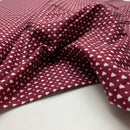 Baumwolle Weihnachten Baum dunkelrot Swafing Nordpool