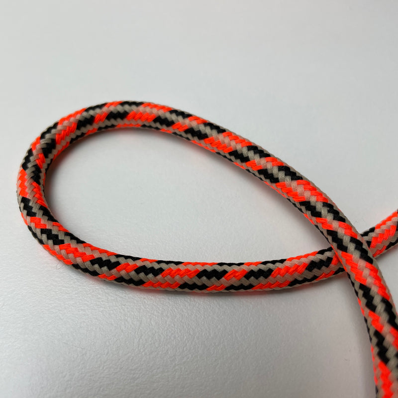 Kordel schwarz beige orange 8 mm