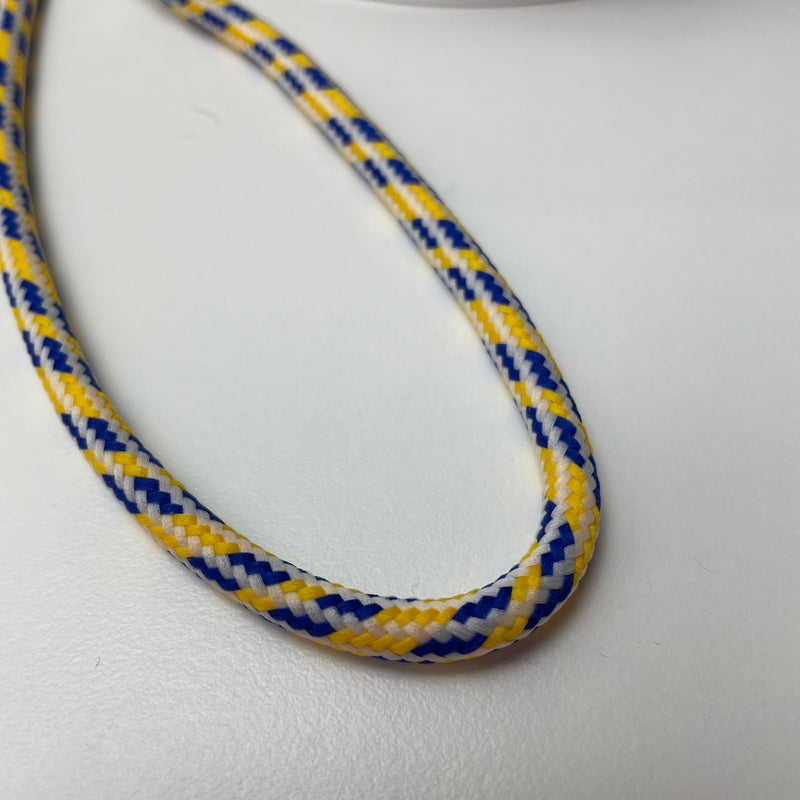 Kordel gelb blau weiß 8 mm